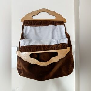 HANDMADE Bermuda handbag chocolate brown